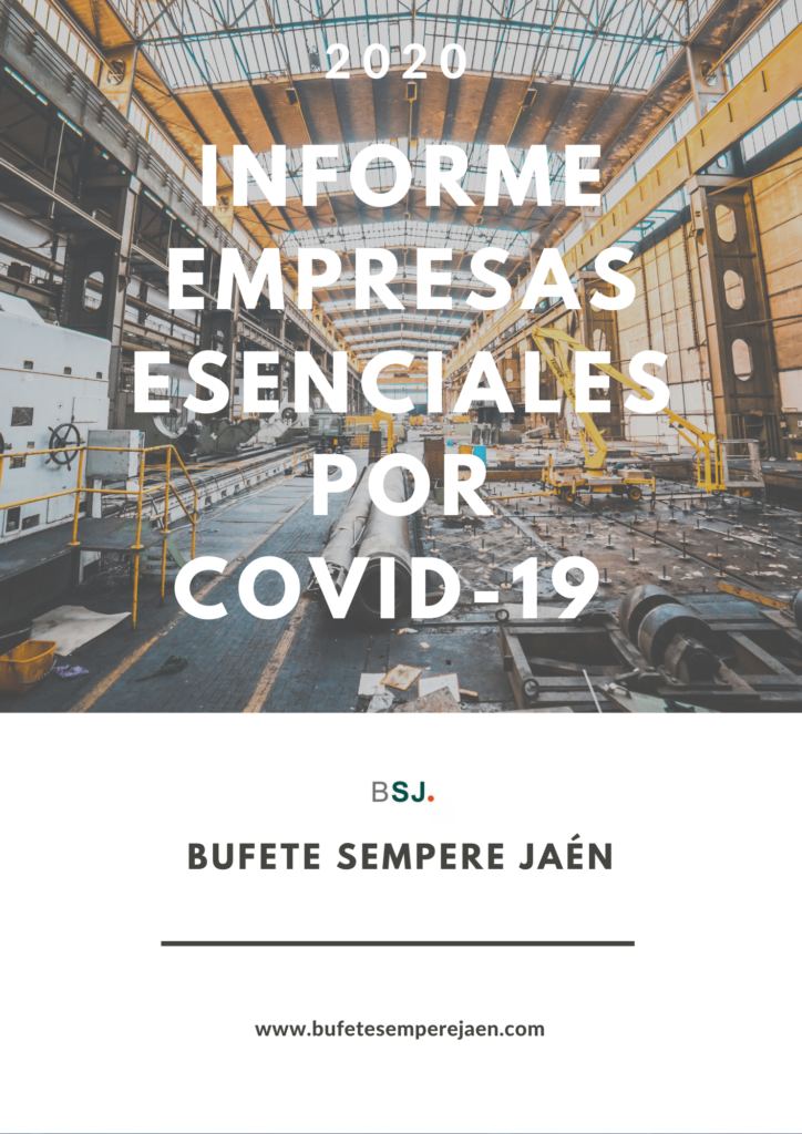Informe NSj actividades ensenciales por Covid-19